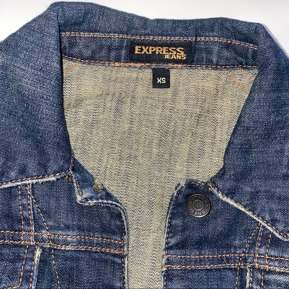 EXPRESS Warm Blue Jean Jacket - Picture 2 of 4